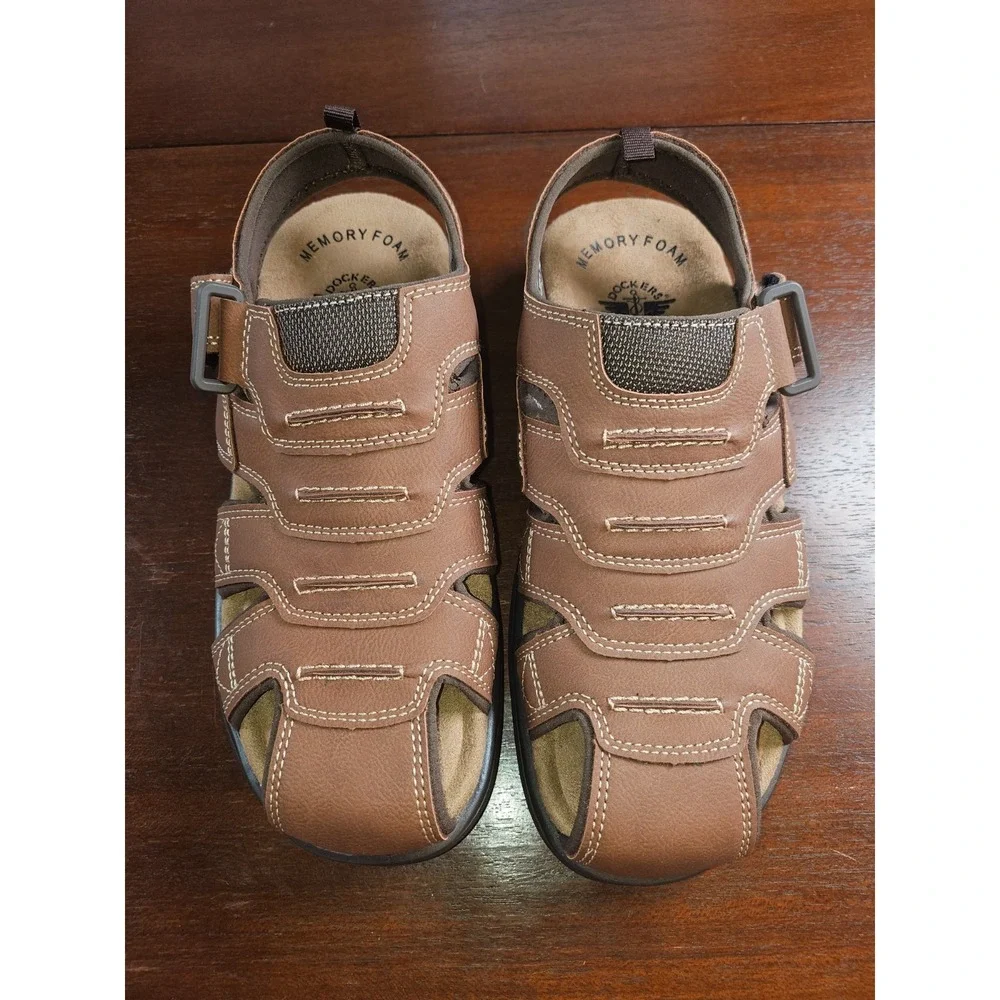 Dockers Mens Casual Comfort Outdoor Sport Fisherman Brown Sandal Shoe Mens 7 W